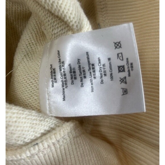 Clot Apparel Men's Printed Cream Hoodie with Pouch Pocket NEW Size Medium - Picture 7 of 11